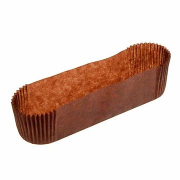 Капсула бумажная овальная 110х28мм h 26мм коричневая 1000/1000