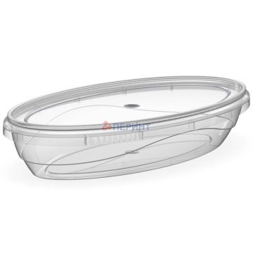 Банка Лодочка 0,22л (94мм) б/кр прозрачная Перинт 500/500