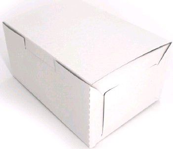 Коробка для сладостей 200х140х80мм картон белая 200/200