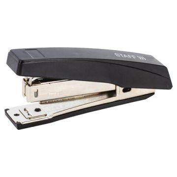 Степлер №10 STAFF Basic, до 10 листов с антистеплером черный 1/24/240