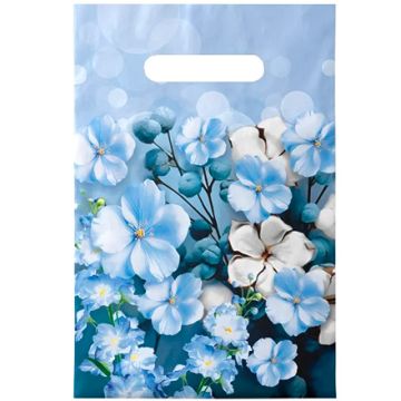 Пакет с вырубной ручкой (20х30)-30 Лазурь 100/2000