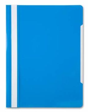 Папка скоросшиватель с прозр верхн лист голубой Россия 1/20/200 