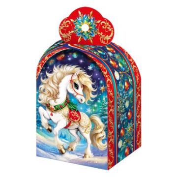 НГ Коробка Искорка до 1 кг 115х115х180 1/150