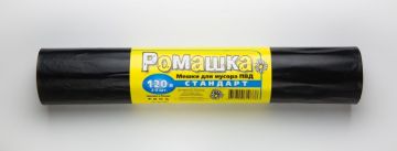 Мешок для мусора 120л рулон ПВД (68х105)-27 черный 36г Ромашка СТАНДАРТ МПласт(20шт) 1/15 Мешок для мусора 120л рулон ПВД (68х105)-27 черный 36г Ромашка СТАНДАРТ МПласт(20шт) 1/15