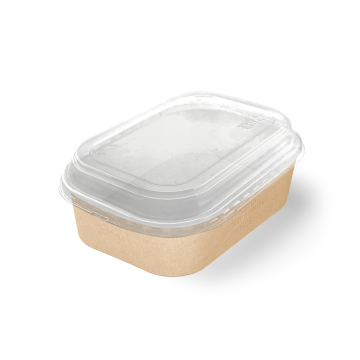 Крышка для контейнера 860мл 141х197х26мм Dome PET lid OSQ CASE BOWL прозр полукупольн 45/360 