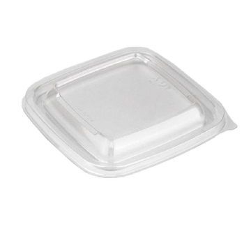 Крышка для контейнера ПЭТ СпК-1616К (160х160х13,8) Кубик прозрачная ПолиЭр 75/450 