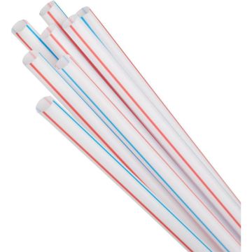 Трубочки для коктейля 210х7 прямые полоса (1000шт) 1/8 
