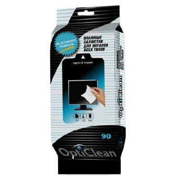 Салфетки влажные OptiClean (50) для всех типов экранов 1/20 Салфетки влажные OptiClean (50) для всех типов экранов 1/20