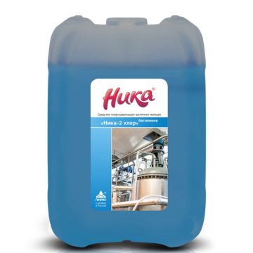 Средство жидкое дезинфицирующее 6кг НИКА-2  ХЛОР беспенное 1/4 