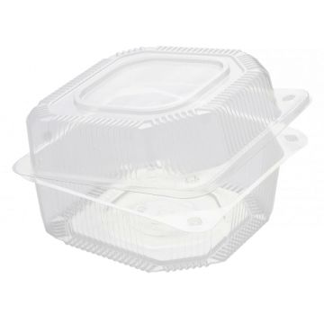 Контейнер с крышкой ПЭТ (125х125хх80) К-13 КР (В) UPAX-UNITY 600/600  Контейнер с крышкой ПЭТ (125х125хх80) К-13 КР (В) UPAX-UNITY 600/600