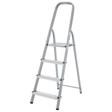 Стремянка 4 ступени сталь/алюминий до 150кг НОВАЯ ВЫСОТА 1/1 