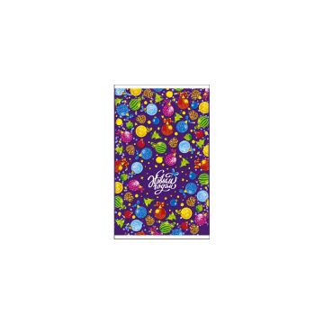 НГ Пакет подарочный (25х40) полипропилен мет+рис Задор 100/2000