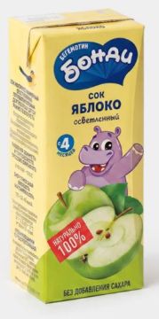 Продукты Сок Яблоко 0,2л БОНДИ 1/27