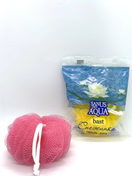 Мочалка для тела банная Снежинка 1/50