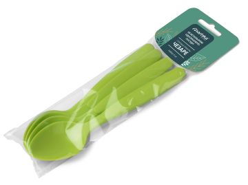 Ложка пластиковая 4шт оливковая ЧЕЗАРЕ 1/68