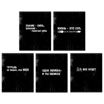 Тетрадь 48л А5 клетка Надписи микс Centrum 1/10/80