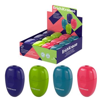 Точилка 1 отверстие ассорти ErichKrause Eva Reef 1/24