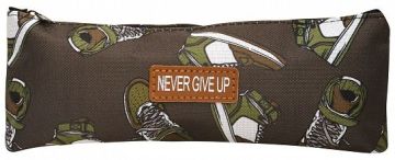 Пенал-тубус 20х9х0,5см на молнии текстиль Кеды Creativiki 1/12/600