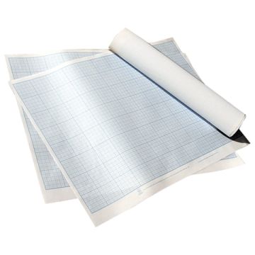 Бумага 400х600мм масштабно-координатная синяя в листах 1/300