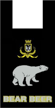 Пакет Майка ПНД Медведь (30+16)х60-14 Тригон 100/2000 