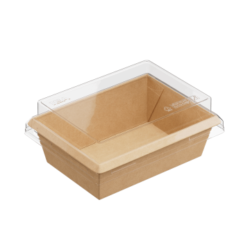 Крышка для контейнера 400мл 100х135х20мм OneClick прозр купольная 1EA 50/600