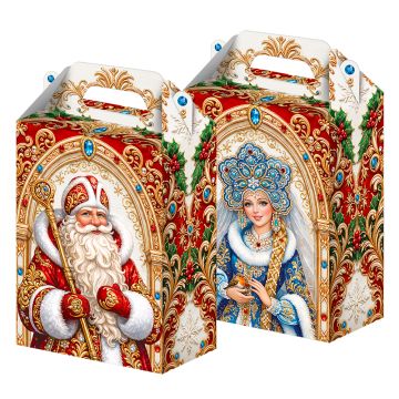 НГ Коробка до 1,0кг 140х80х195 Сказочный Дуэт 1/150