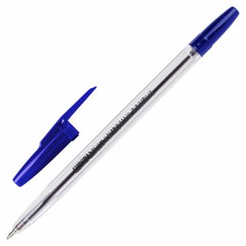 Ручка шариковая синяя узел 1мм линия письма 0,7мм прозр корп Corvina 1/50/2400