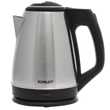 Чайник SCARLETT SC-EK21S25, закрыт. нагреват.элемент, объем 1,5 л, мощность 1350 Вт, сталь 1/12