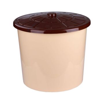 Бак универсальный с крышкой 75л бежевый 