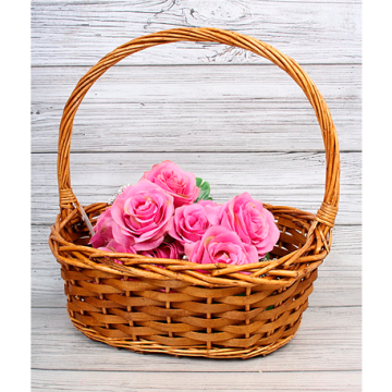 Корзина плетеная 28х28х32см натуральный ива 1/1