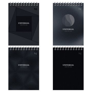 Блокнот 40л А6 97х145мм гребень BG Монохром 1/12/72