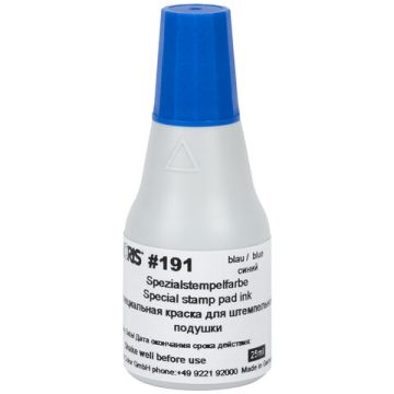 Штемпельная краска синяя 25мл для глянцевой бумаги, металла, пластмасс NORIS 1/1