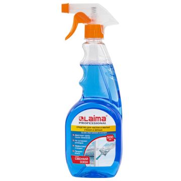 Средство для мытья стекол и зеркал 500мл триггер ЛАЙМА PROFESSIONAL 1/12