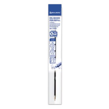 Стержень масл BRAUBERG 107мм линия 0,35мм, синий