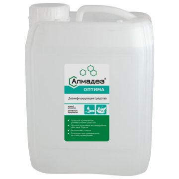 Средство дезинфицирующее кожный антисептик 5л без спирта АЛМАДЕЗ ОПТИМА 1/4