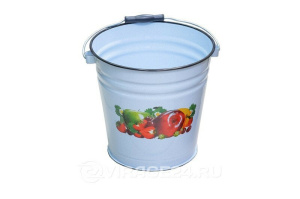Ведро эмаль 12л без крышки с рисунком 1/1