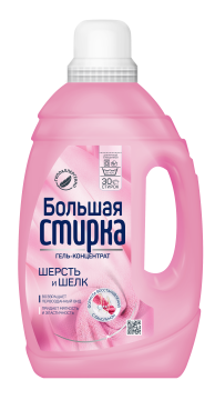 Средство жидкое 1,2кг Большая стирка гель для стирки Delicat 1/6
