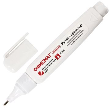 Корректор-ручка 9 мл метал. наконечник ОФИСМАГ 1/12