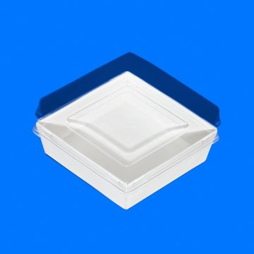 Контейнер бумажный 550мл 130х130х49мм картон OSQ SMART PACK белый 50/450 