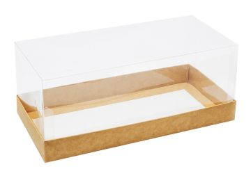 Крышка для коробки под рулет 255х120х105мм прозрачная 25/25