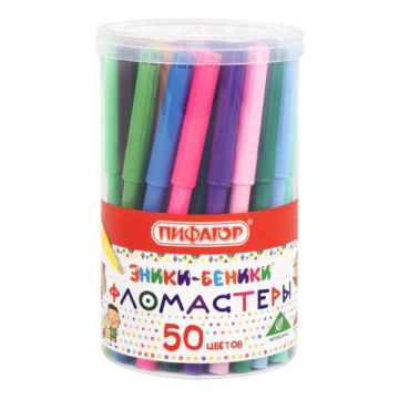 Фломастеры 50цв вентилируемый колпачок Пифагор 1/12/48
