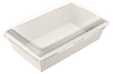 Крышка для контейнера 500мл 120х160х20мм OneClick прозр купольная 1EA 50/400