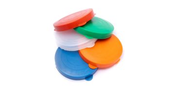 Крышки полиэтиленовые для консервирования d-82 универсальные голубые 350/350