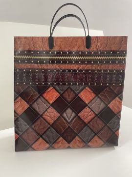 Пакет с пластмассовыми ручками (35х36+10) Стиль 10/50