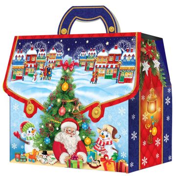 НГ Коробка Портфельчик-Елочка до1,8кг 232х110х200 1/60