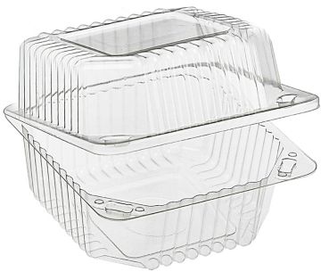 Контейнер с крышкой ПЭТ (110х110хх70) К-11 КР (В) UPAX-UNITY 600/600  Контейнер с крышкой ПЭТ (110х110хх70) К-11 КР (В) UPAX-UNITY 600/600