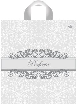 Пакет с петлевой ручкой (37х40)-95 Перфекто Графит Тико 25/300