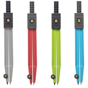 Циркуль 115мм металлический, ассорти, чехол ЮНЛАНДИЯ 1/24