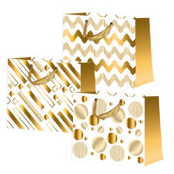 Пакет подарочный бумажный (27х11х23) ламинированный АССОРТИ 1/12