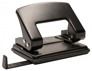 Дырокол на 20листов металлический черный Buro Elementary 1/12